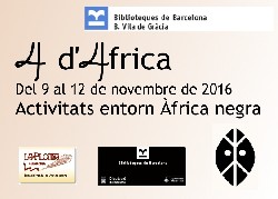 Cicle 4 d'Àfrica a la Biblioteca Vila de Gràcia