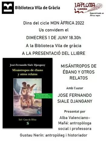 Presentació del llibre MISÁNTROPOS DE ÉBANO Y OTROS RELATOS